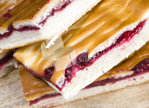 Image of Cherry pie traditionally baked