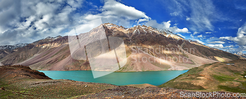 Image of Chandra Tal lake in Himalayas