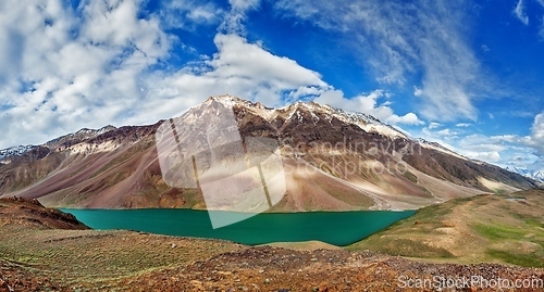 Image of Chandra Tal lake in Himalayas