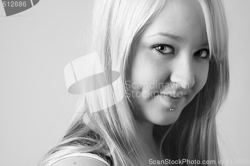 Image of beautiful teenage girl
