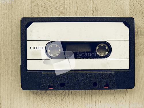 Image of Vintage looking Tape cassette