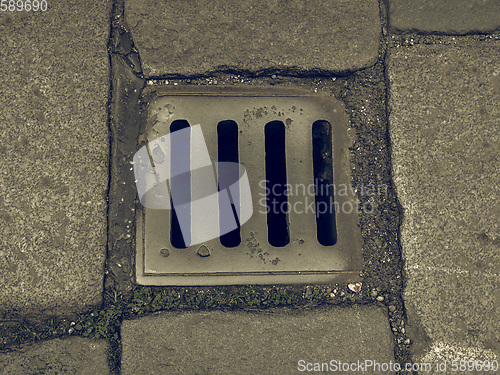 Image of Vintage looking Manhole