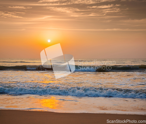 Image of Sunrise on beach