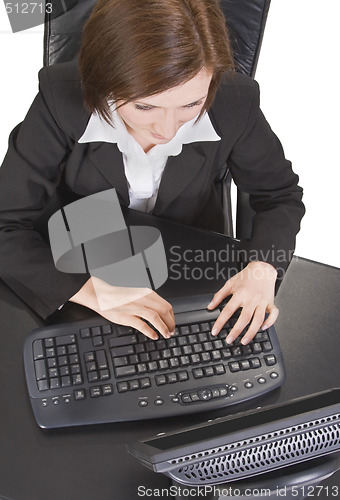 Image of Working on a computer