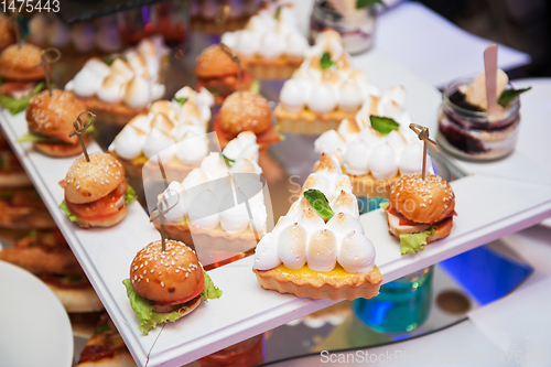 Image of Catering food table set