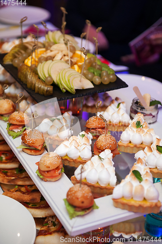 Image of Catering food table set