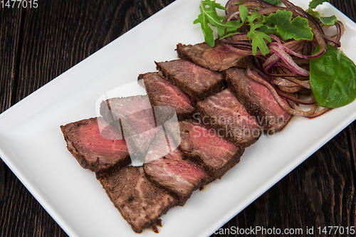 Image of Meat Cutting on plate