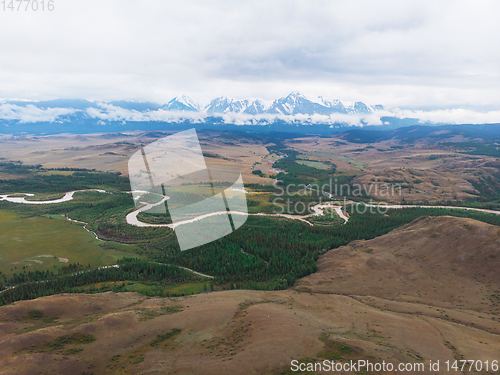 Image of Kurai steppe and Chuya river