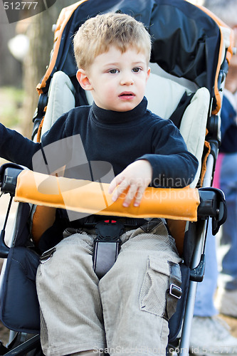 Image of boy in a pram