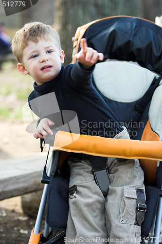 Image of boy in a pram