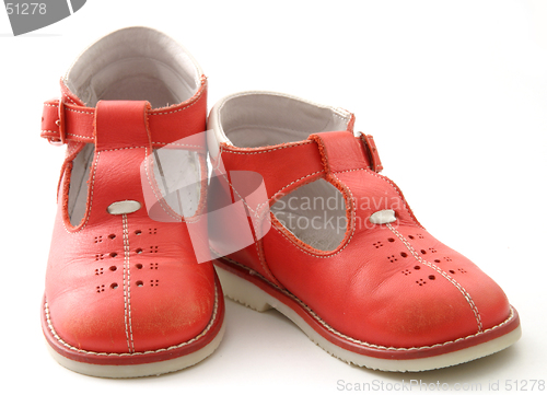 Image of little red shoes