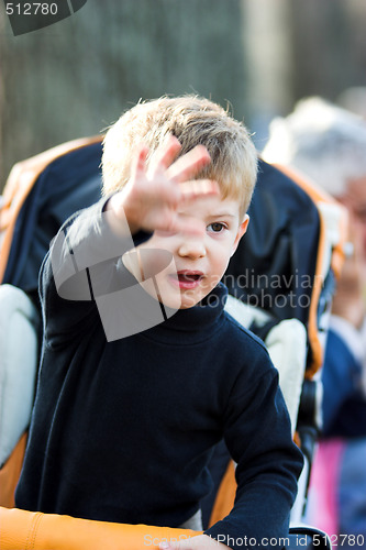 Image of boy in a pram