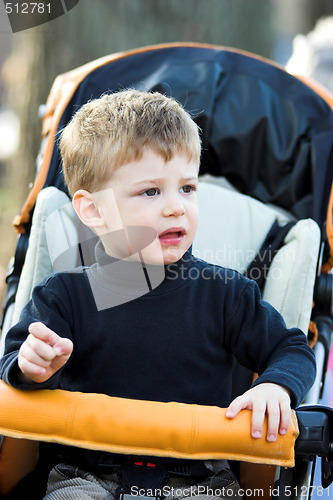 Image of boy in a pram