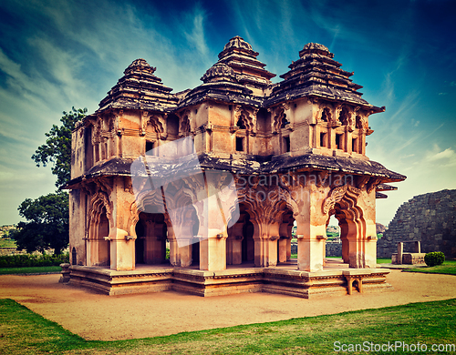 Image of Lotus Mahal palace ruines in Hampi