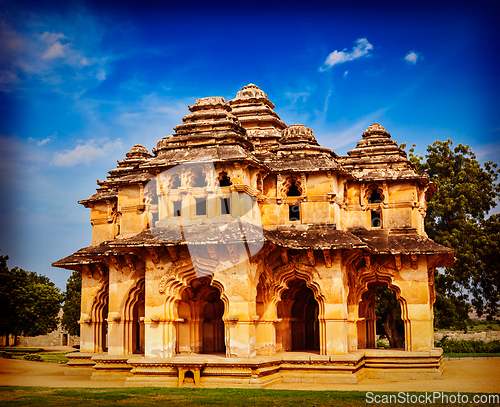 Image of Lotus Mahal palace ruines in Hampi