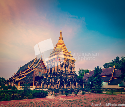 Image of Wat Chedi Luang. Chiang Mai, Thailand