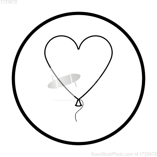 Image of Heart Shape Balloon Icon