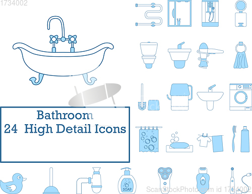 Image of Bathroom Icon Set