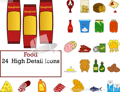 Image of Food Icon Set