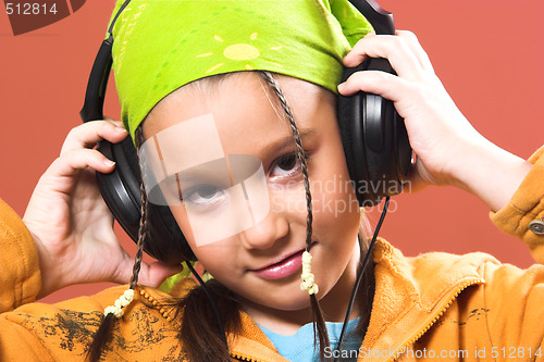 Image of child listening music
