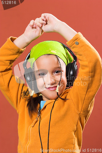 Image of child listening music