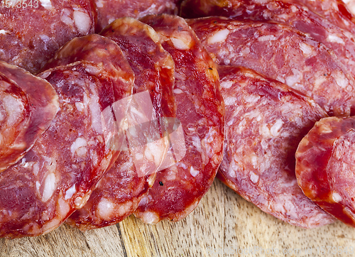 Image of beef meat prepared and marinated for food, the products are ready and eaten dried