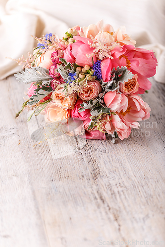 Image of Wedding flowers, bridal bouquet