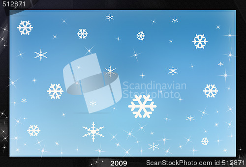 Image of The screen with a snowflake