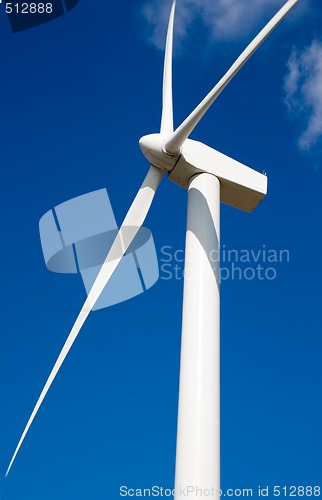 Image of eolic generator in a wind farm