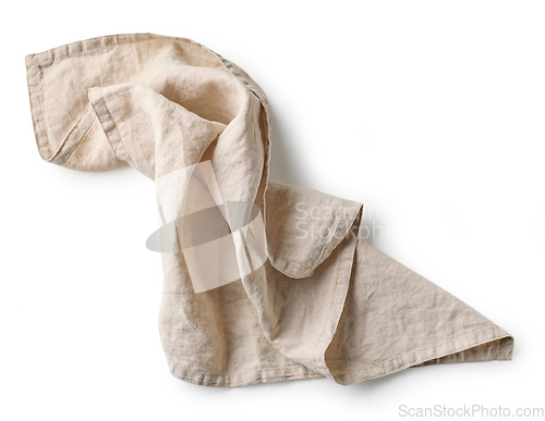 Image of crumpled cotton napkin