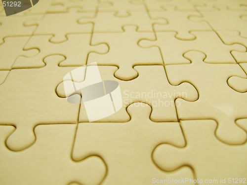 Image of Yellow jigsaw background