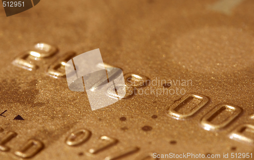 Image of Gold credit card