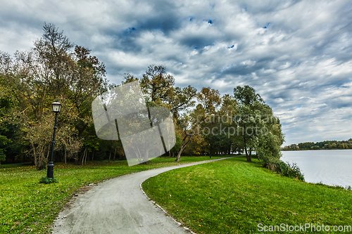 Image of Path in autumn park