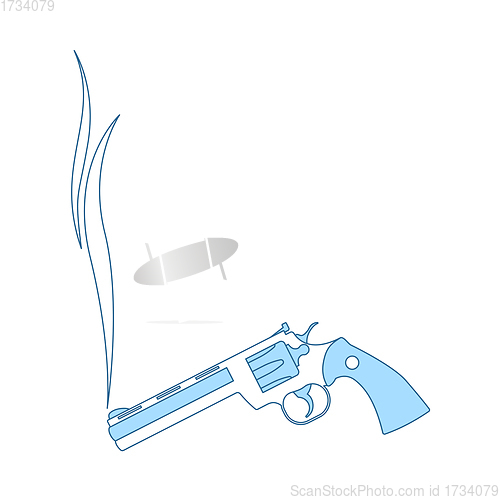 Image of Smoking Revolver Icon