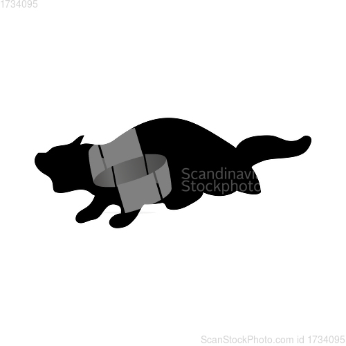 Image of Steppe Ferret Silhouette