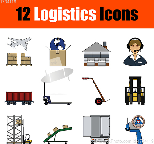 Image of Logistics Icon Set