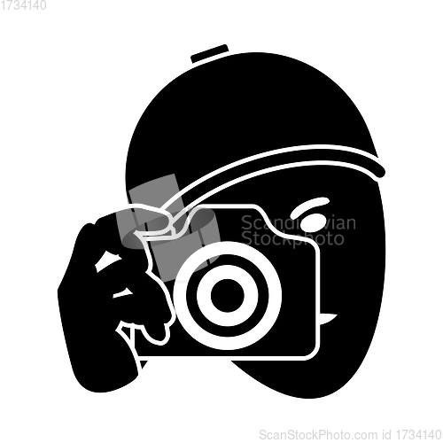 Image of Detective With Camera Icon