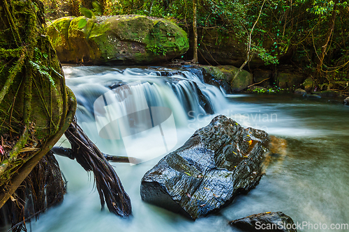 Image of Tropical waterfall