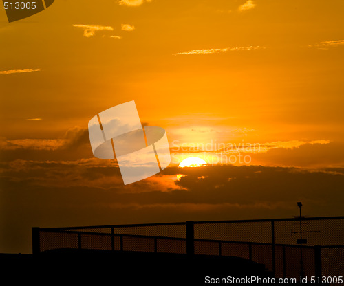 Image of Sunset with Fences