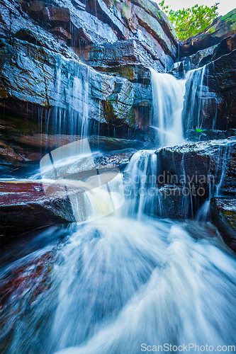 Image of Tropical waterfall