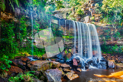 Image of Tropical waterfall