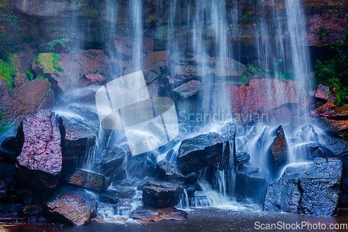 Image of Tropical waterfall