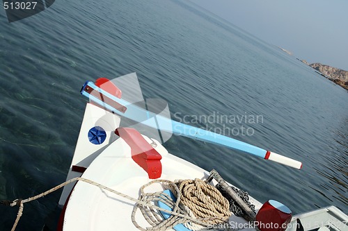 Image of fishing boat steering