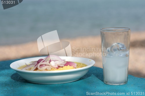 Image of closeup fava ouzo