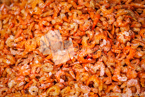 Image of Dried shrimps close up