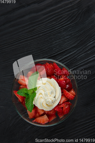 Image of Strawberry with cream