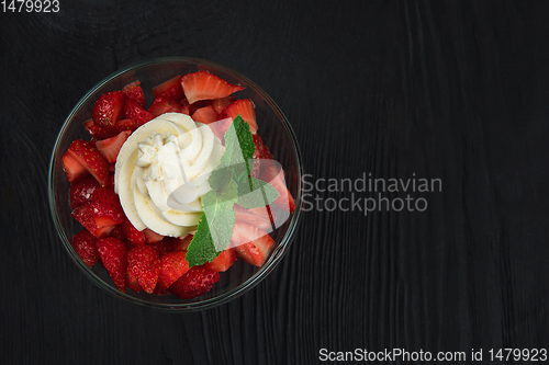 Image of Strawberry with cream