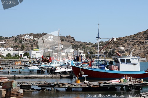 Image of mooring fishing boats