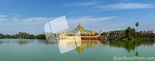 Image of Karaweik - replica of Burmese royal barge, Yangon
