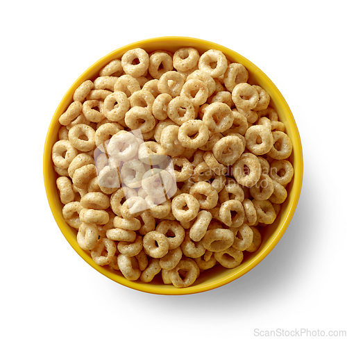 Image of bowl of breakfast cereal rings